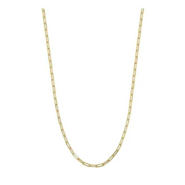 Gold Plated Sterling Silver Paperclip Chain Victoria Jewellers REGINA, SK