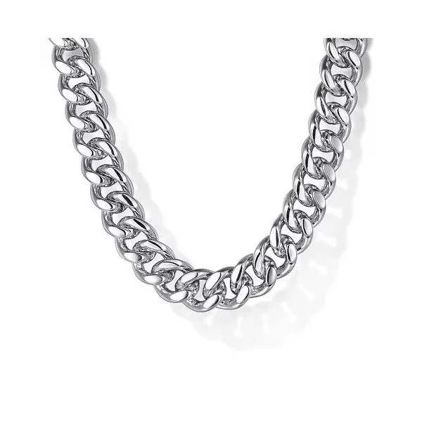 Gabriel & Co Cuban Link Solid Chain Victoria Jewellers REGINA, SK