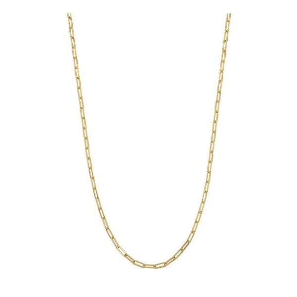Gold Plated Sterling Silver Paperclip Chain Victoria Jewellers REGINA, SK