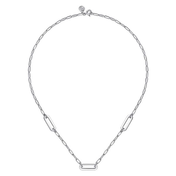 Silver Link Necklace Image 2 Victoria Jewellers REGINA, SK