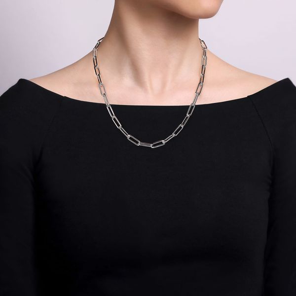 Silver Y Necklace Image 3 Victoria Jewellers REGINA, SK