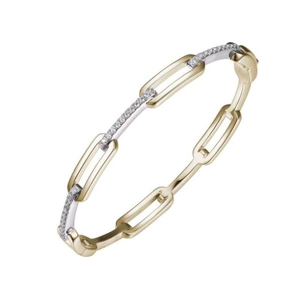 Silver & Gold Plated Bangle Bracelet Victoria Jewellers REGINA, SK