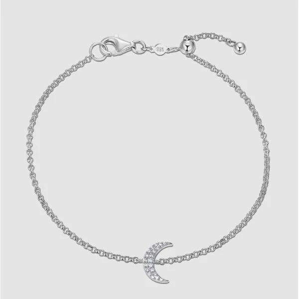 Sterling Silver Moon Lab Grown Diamond Bracelet Victoria Jewellers REGINA, SK