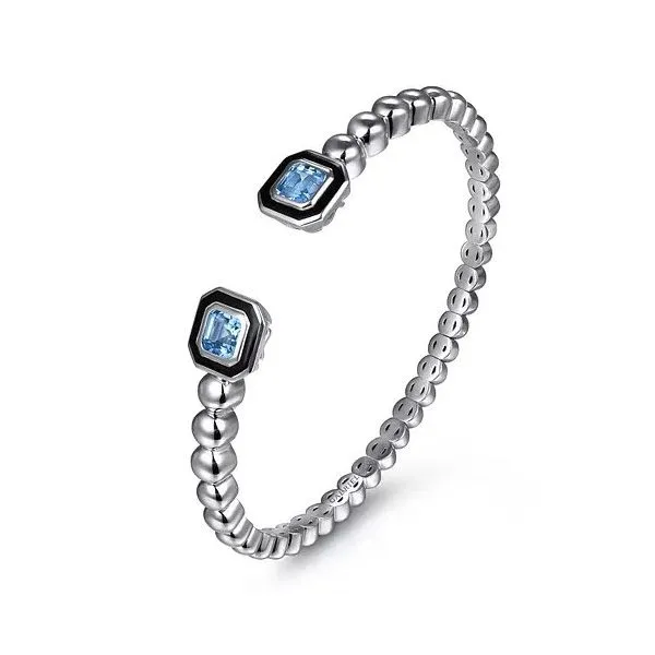 Gabriel & Co Blue Topaz Sterling Silver Bracelet Image 2 Victoria Jewellers REGINA, SK
