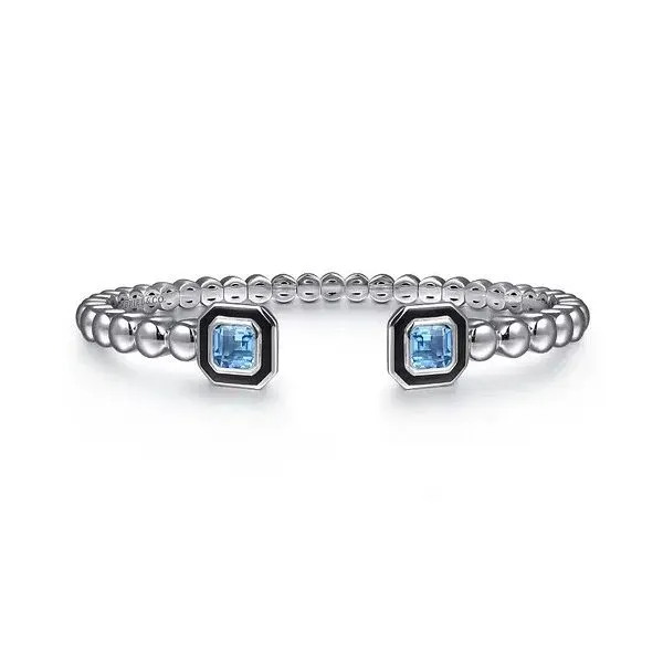 Gabriel & Co Blue Topaz Sterling Silver Bracelet Victoria Jewellers REGINA, SK