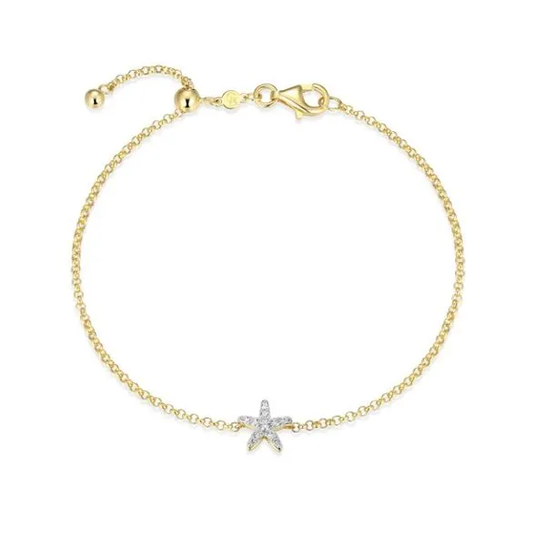 Plated Silver Starfish Bracelet with Lab Grown Diamonds Victoria Jewellers REGINA, SK