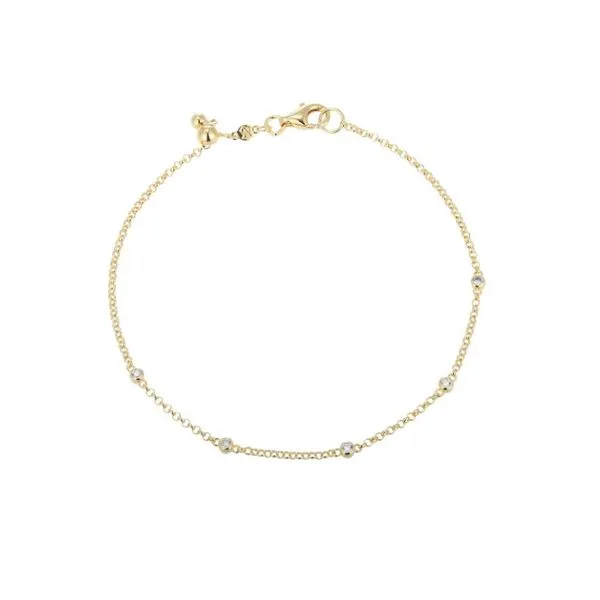 Gold Plated Silver Bracelet set with Lab Grown Diamonds Victoria Jewellers REGINA, SK