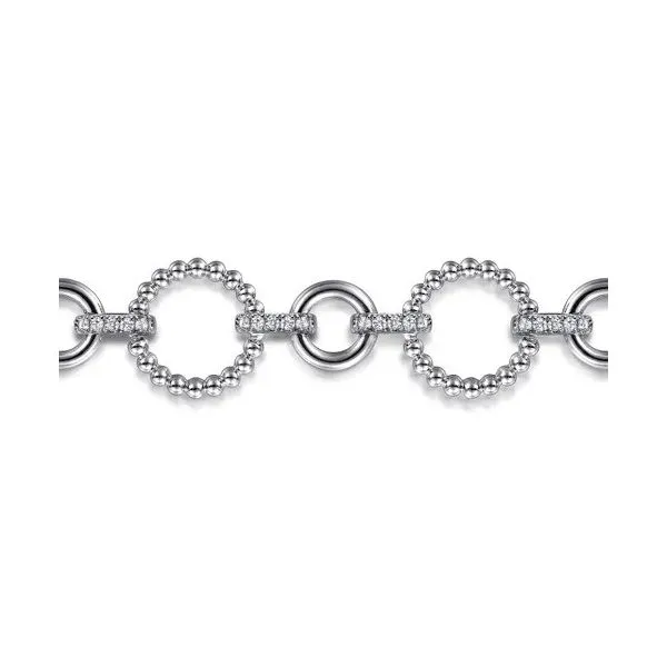 Silver White Sapphire Bracelet Image 2 Victoria Jewellers REGINA, SK