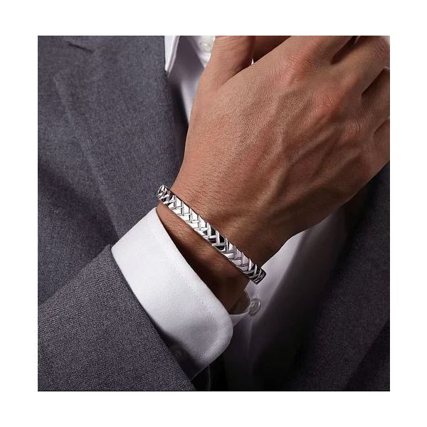 Gabriel & Co Sterling Silver Cuff Bangle Image 3 Victoria Jewellers REGINA, SK
