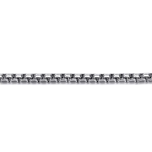 Silver Round Box Link Bracelet Image 2 Victoria Jewellers REGINA, SK