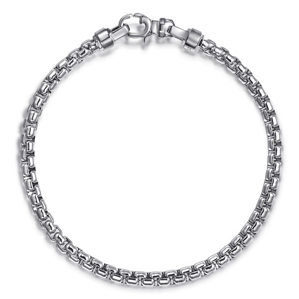 Silver Round Box Link Bracelet Victoria Jewellers REGINA, SK