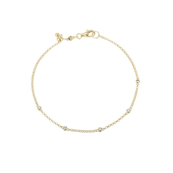 Gold Plated Silver Bracelet set with Lab Grown Diamonds Victoria Jewellers REGINA, SK