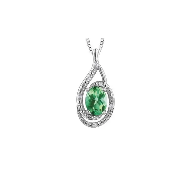 Emerald & Diamond Pendant Victoria Jewellers REGINA, SK