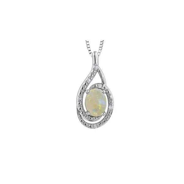 Opal & Diamond Pendant Victoria Jewellers REGINA, SK