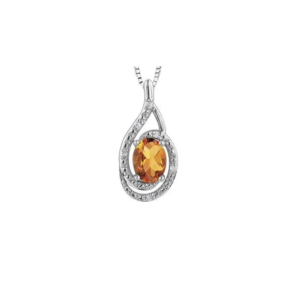 Citrine & Diamond Pendant Victoria Jewellers REGINA, SK