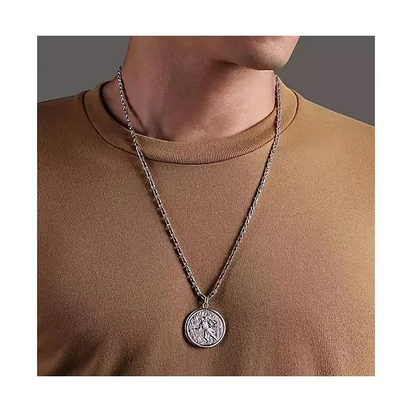 Sterling Silver St. Christopher Pendant Image 3 Victoria Jewellers REGINA, SK