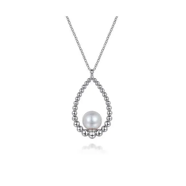 Gabriel & Co Silver Pearl Pendant Victoria Jewellers REGINA, SK