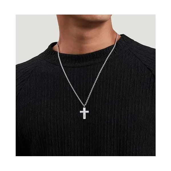 Gabriel & Co Sterling Silver Cross Pendant Image 3 Victoria Jewellers REGINA, SK