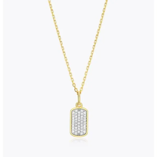 Gold Plated Silver Pendant set with Lab Grown Diamonds Victoria Jewellers REGINA, SK