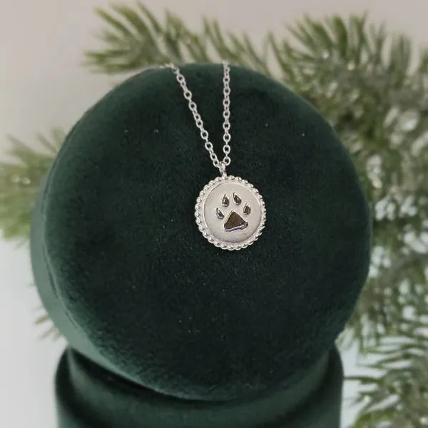 Gabriel & Co Sterling Silver Paw Necklace Image 4 Victoria Jewellers REGINA, SK
