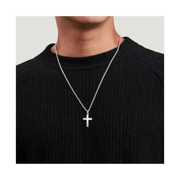 Gabriel & Co Sterling Silver Cross Pendant Image 3 Victoria Jewellers REGINA, SK