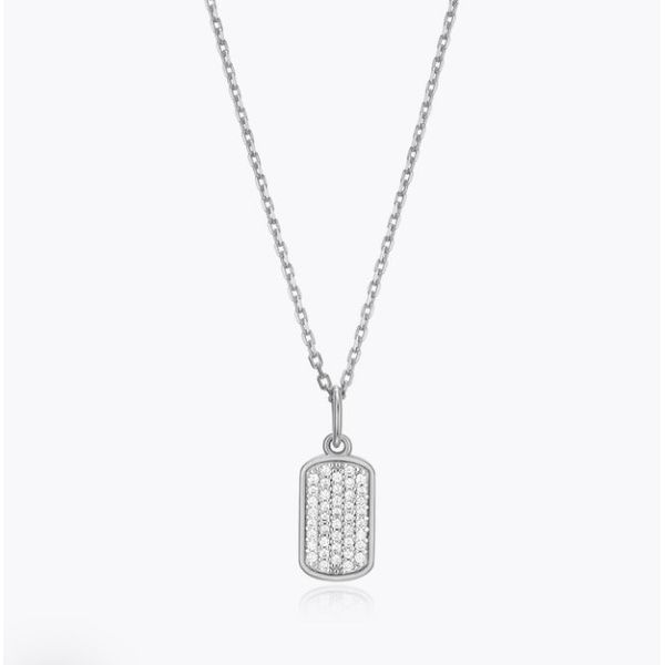 Silver Pendant set with Lab Grown Diamonds Victoria Jewellers REGINA, SK