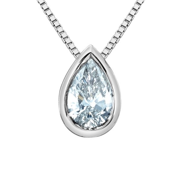 Pear Cut Lab Grown Diamond Pendant Victoria Jewellers REGINA, SK