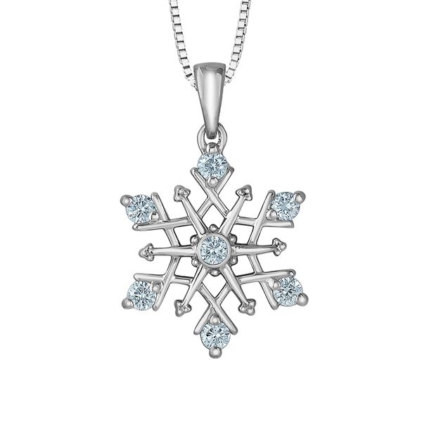 Sterling Silver Snowflake set with Lab Grown Diamonds Victoria Jewellers REGINA, SK