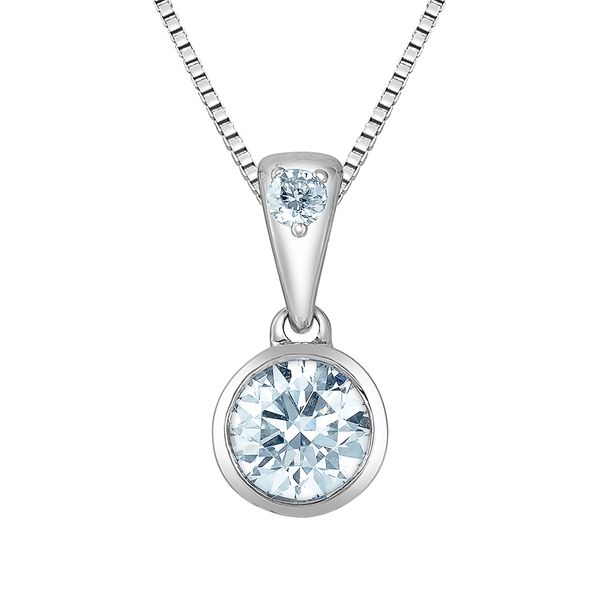 Sterling Silver Lab Grown Diamond Pendant Victoria Jewellers REGINA, SK