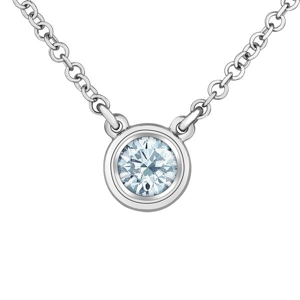 Sterling Silver Lab Grown Diamond Pendant Necklace Victoria Jewellers REGINA, SK