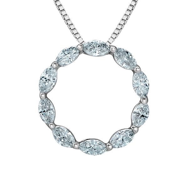 Sterling Silver Lab Grown Diamond Circle Pendant Victoria Jewellers REGINA, SK