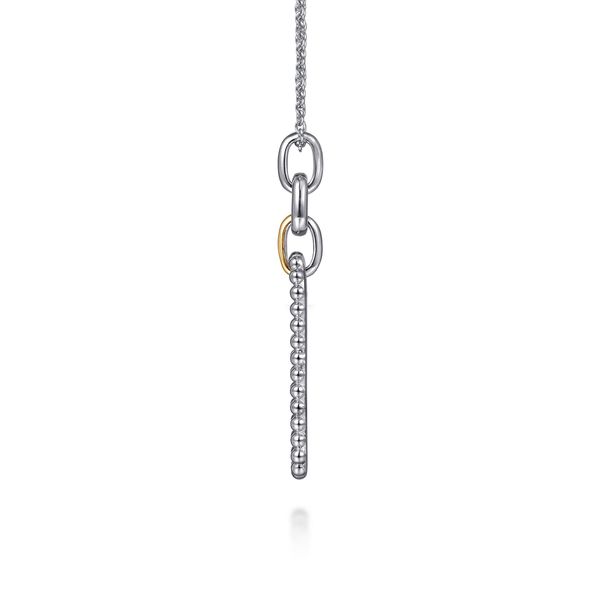14Kt Yellow Gold and Sterling Silver Pendant Image 2 Victoria Jewellers REGINA, SK