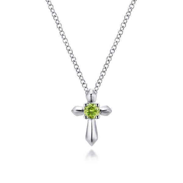 Silver Peridot Cross Pendant Victoria Jewellers REGINA, SK