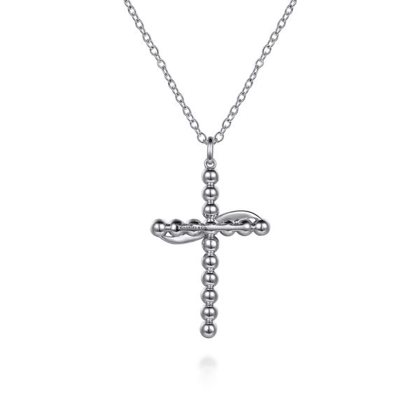 14Kt Yellow Gold and Silver Cross Pendant Image 3 Victoria Jewellers REGINA, SK