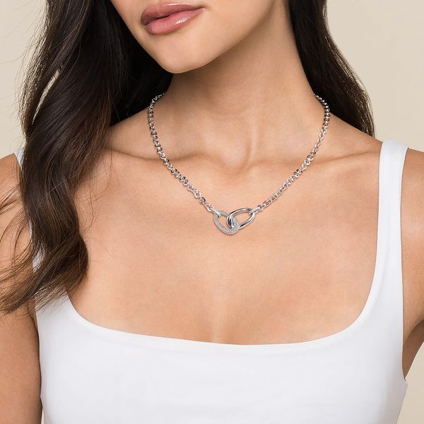 Sterling Silver White Sapphire Necklace Image 3 Victoria Jewellers REGINA, SK