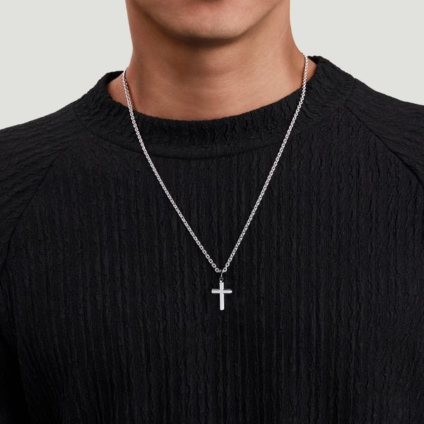 Silver Cross Pendant Image 4 Victoria Jewellers REGINA, SK