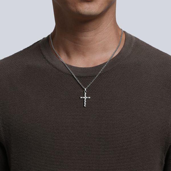 Silver Cross Pendant Image 4 Victoria Jewellers REGINA, SK