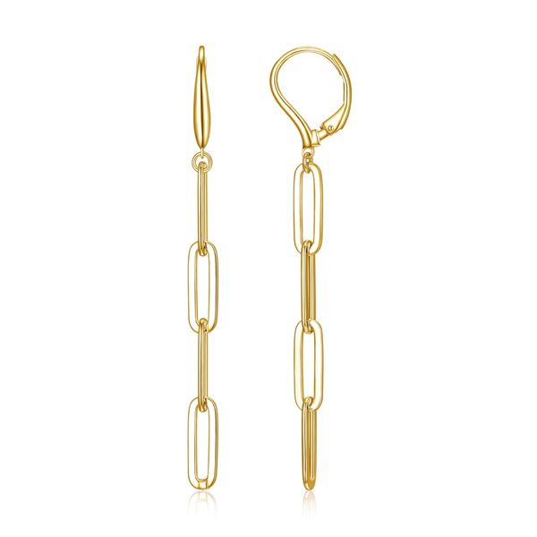 Plated Sterling Silver Paperclip Earrings Victoria Jewellers REGINA, SK