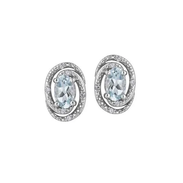 Aquamarine & Diamond Earrings Victoria Jewellers REGINA, SK