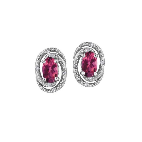 Pink Topaz & Diamond Earrings Victoria Jewellers REGINA, SK