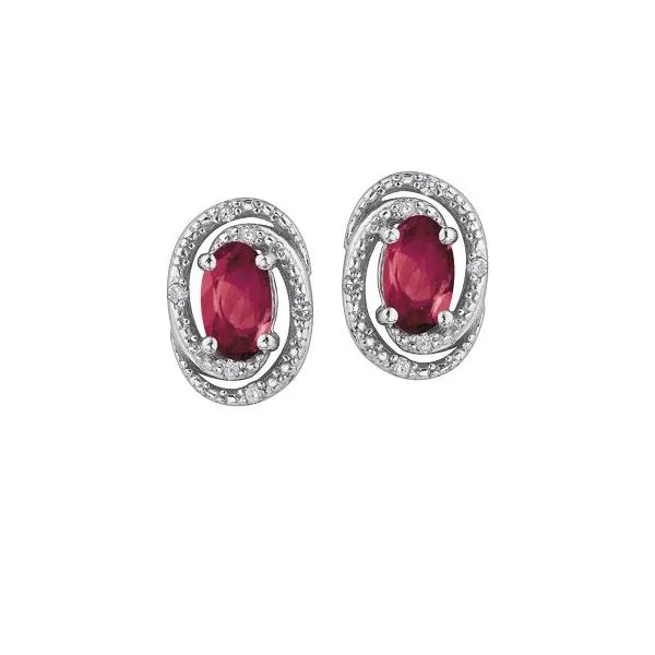Ruby & Diamond Earrings Victoria Jewellers REGINA, SK