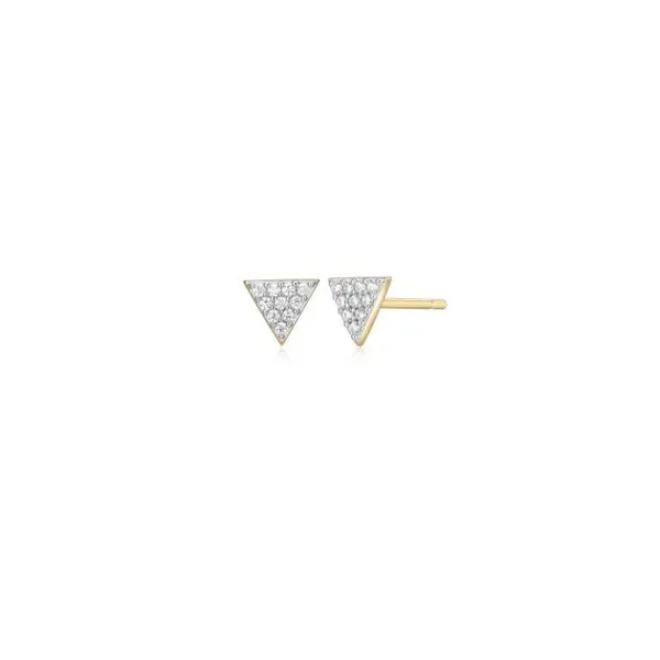 Gold Plated Silver Earrings set with Lab Grown Diamonds Victoria Jewellers REGINA, SK
