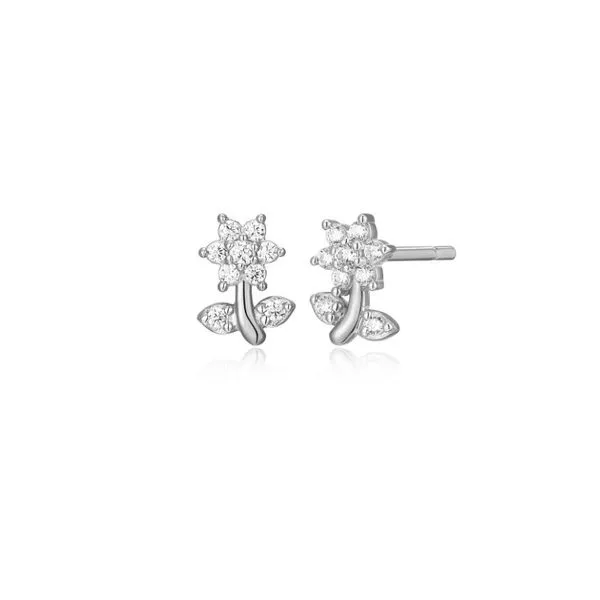 Silver Daisy Lab Grown Diamond Earrings Victoria Jewellers REGINA, SK
