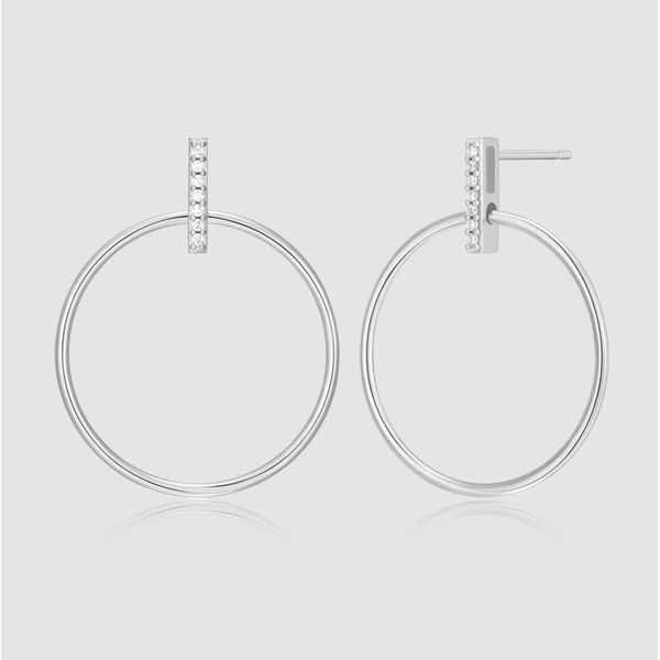 Sterling Silver Lab Grown Diamond Earrings Image 2 Victoria Jewellers REGINA, SK