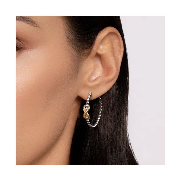 Infinity Hoop Earrings Image 2 Victoria Jewellers REGINA, SK