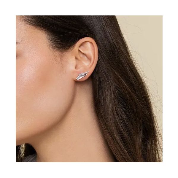Gabriel & Co Angel Wing Silver Earrings Image 3 Victoria Jewellers REGINA, SK