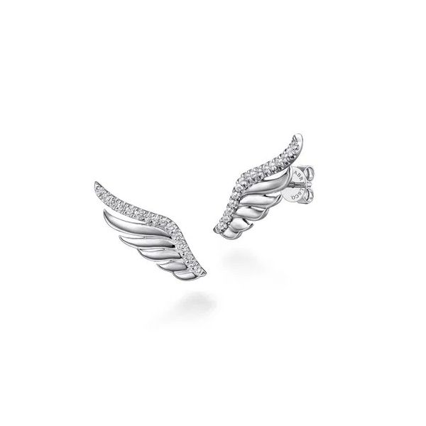 Gabriel & Co Angel Wing Silver Earrings Victoria Jewellers REGINA, SK