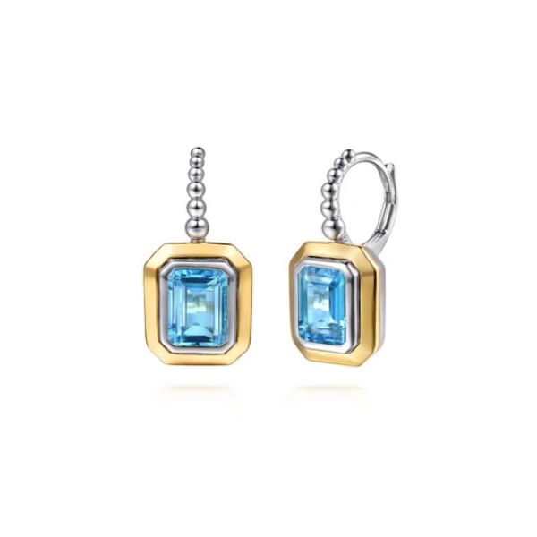 Gabriel & Co. Blue Topaz Earrings Victoria Jewellers REGINA, SK