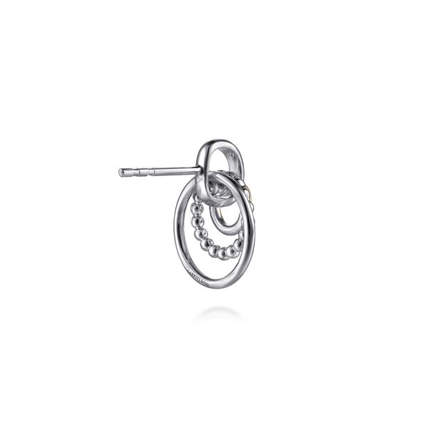 14Kt Yellow Gold and Silver Earrings Image 2 Victoria Jewellers REGINA, SK