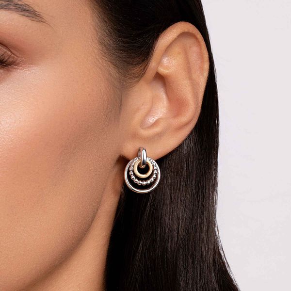 14Kt Yellow Gold and Silver Earrings Image 3 Victoria Jewellers REGINA, SK